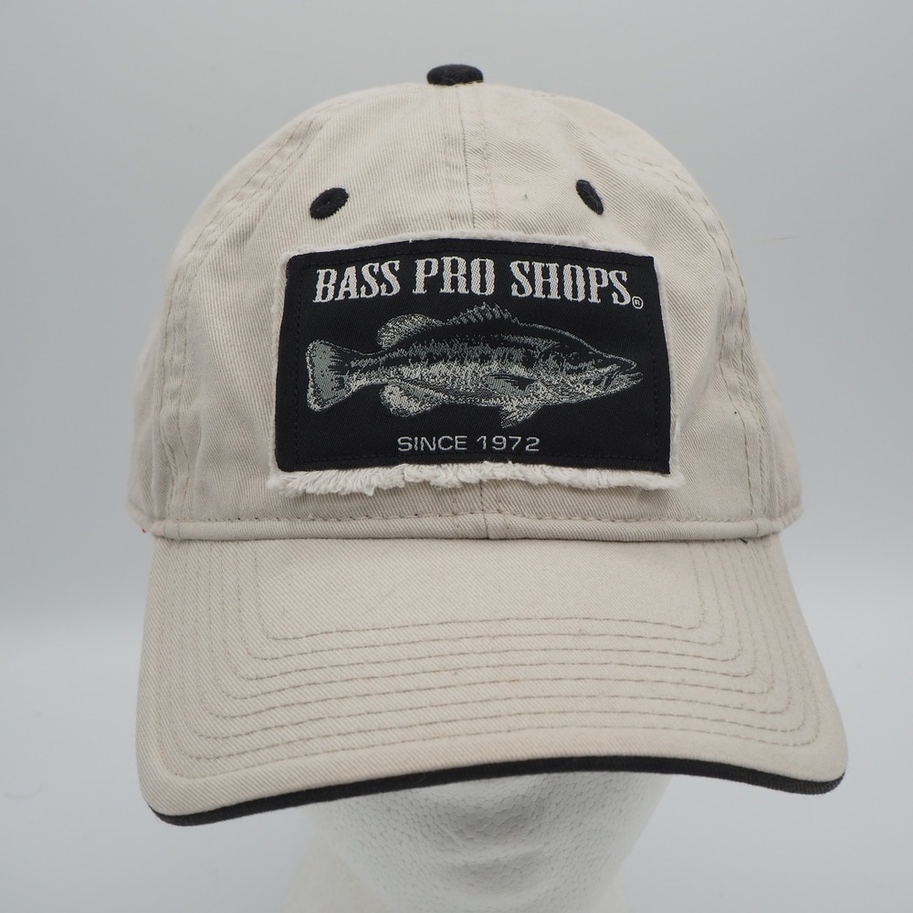 Bass Pro Shops Largemouth Bass Fishing Patch Baseball Hat Outdoors Water Fish